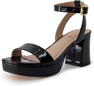 CUSHIONAIRE Women's Cherry platform dress sandal  Memory Foam and Wide Widths Available