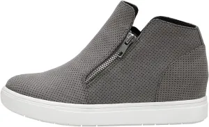 CUSHIONAIRE Women's Hart Hidden Wedge Sneaker  Wide Width Available