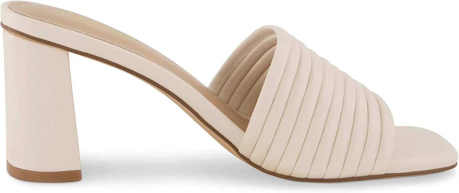 CUSHIONAIRE Women's Irma Strappy Block Heel Sandal  Memory Foam