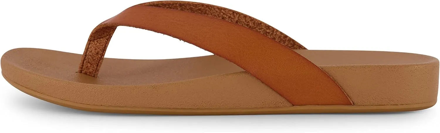 CUSHIONAIRE Women's Jacey thong footbed sandal  Comfort Foam