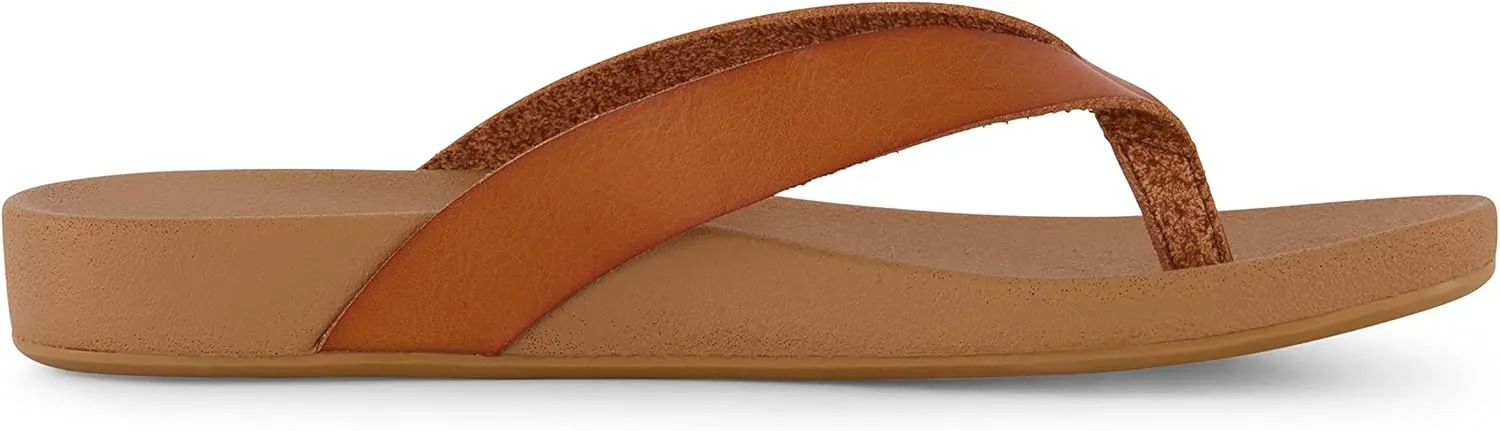 CUSHIONAIRE Women's Jacey thong footbed sandal  Comfort Foam