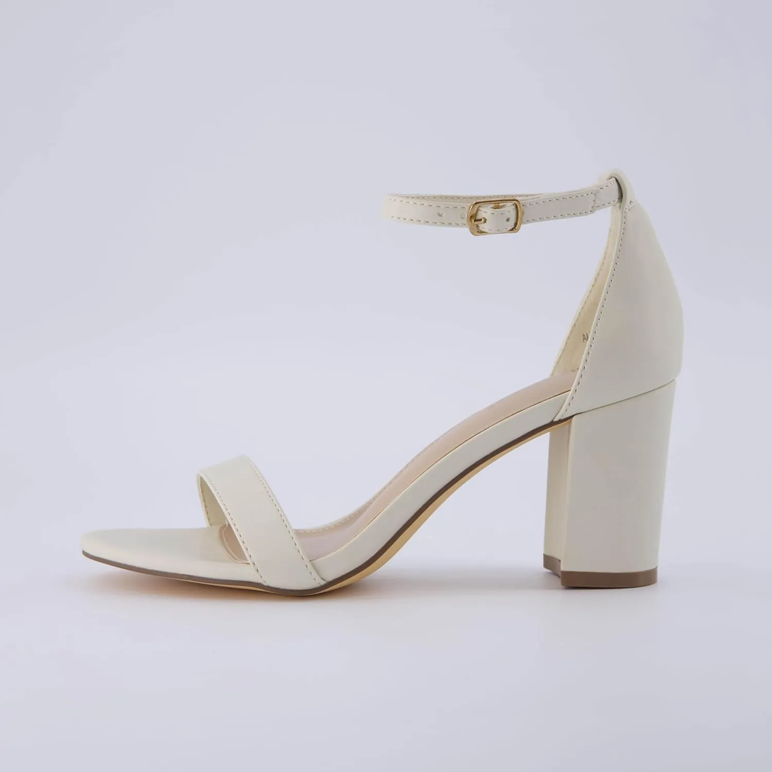 CUSHIONAIRE Women's Kimmie one band mid block heel sandal  Memory Foam, Wide Widths Available