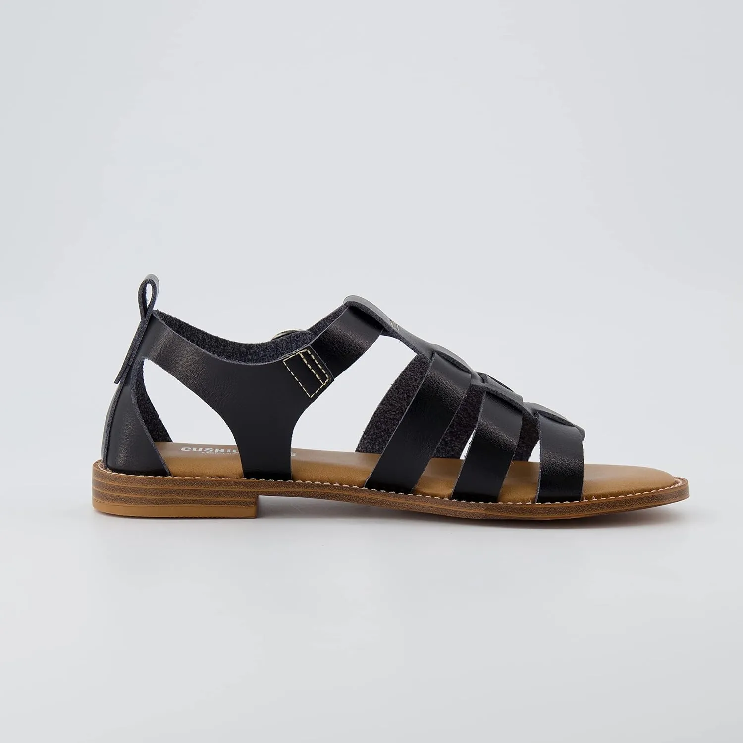 CUSHIONAIRE Women's Lotus fisherman sandal  Memory Foam, Wide Widths Available