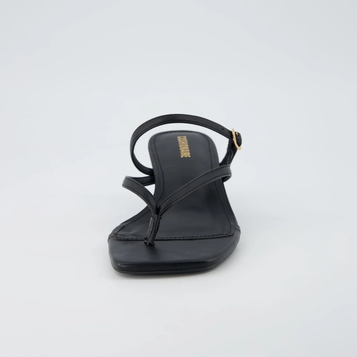 CUSHIONAIRE Women's Madrid Strappy Kitten Heel Sandals  Memory Foam, Wide Widths Available