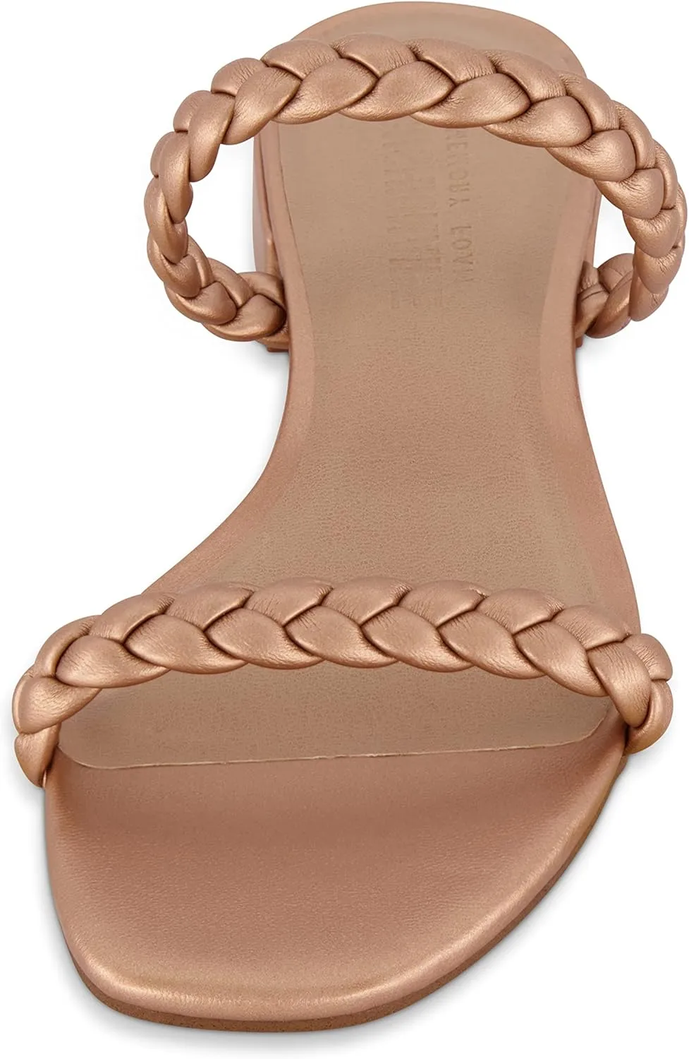 CUSHIONAIRE Women's Neptune braided low block heel sandal  Memory Foam
