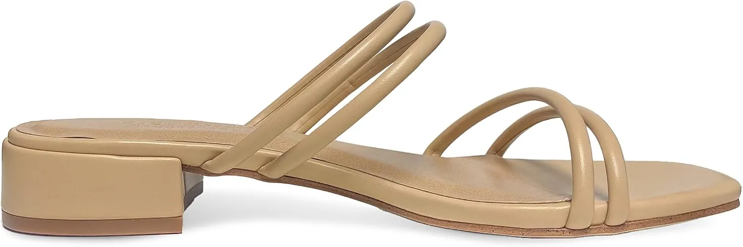 CUSHIONAIRE Women's Nora low block heel sandal  Memory Foam
