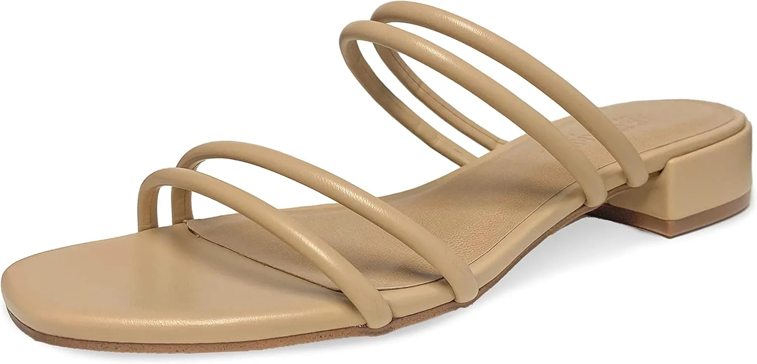CUSHIONAIRE Women's Nora low block heel sandal  Memory Foam