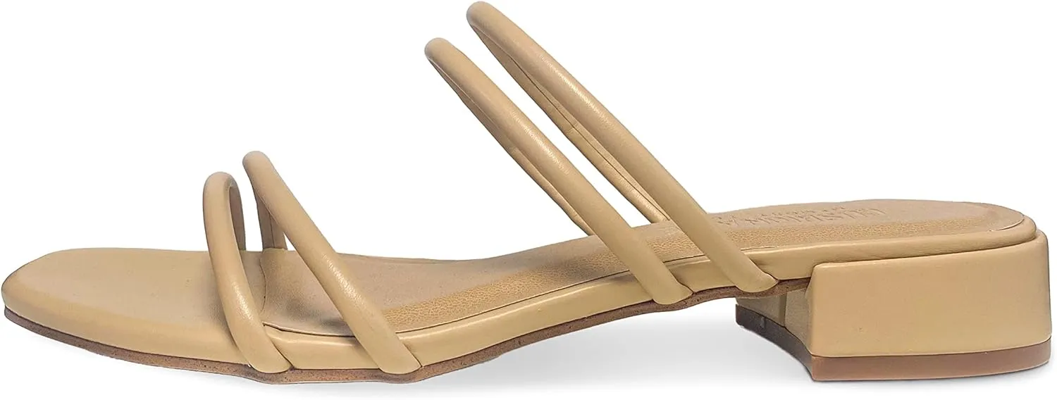 CUSHIONAIRE Women's Nora low block heel sandal  Memory Foam