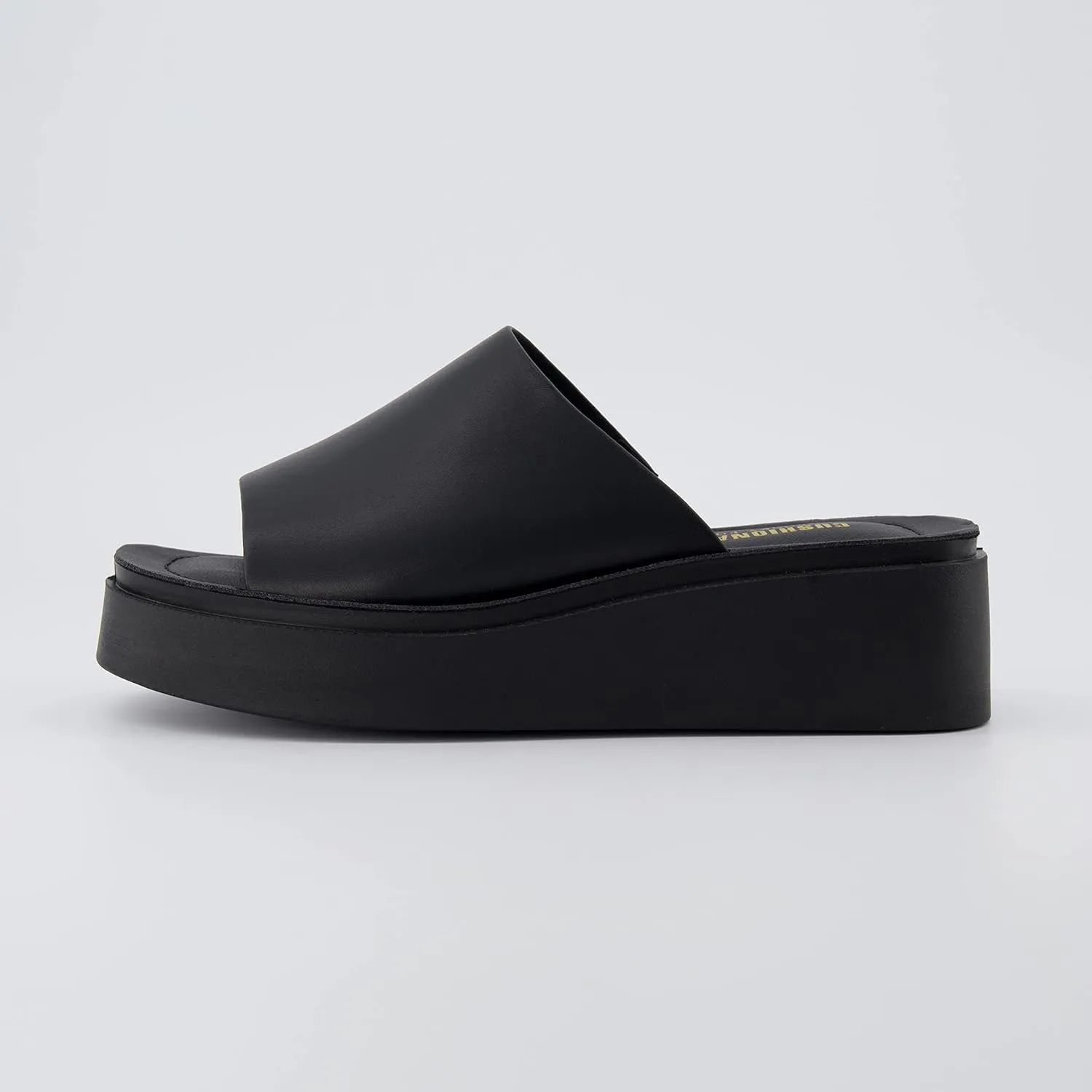 CUSHIONAIRE Women's Play one band platform sandal with  Memory Foam