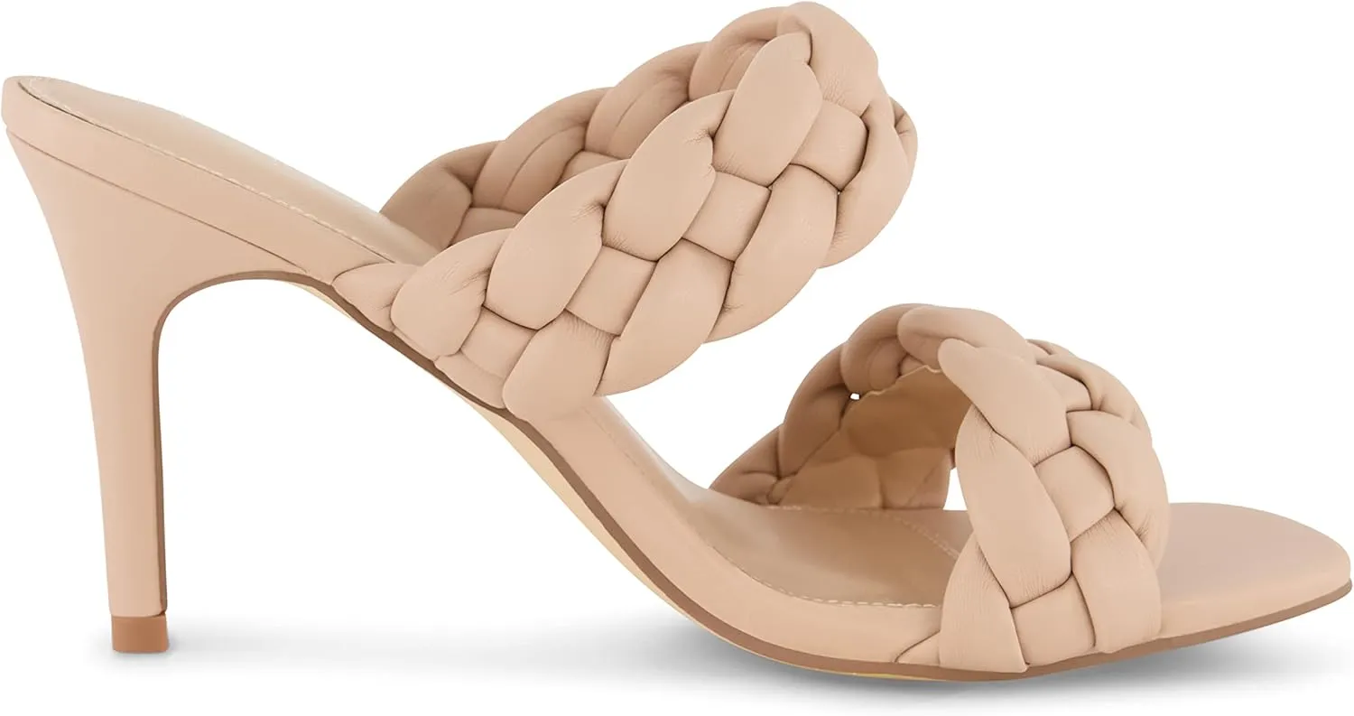 CUSHIONAIRE Women's Suzy braided dress sandal  Memory Foam, Wide Widths Available