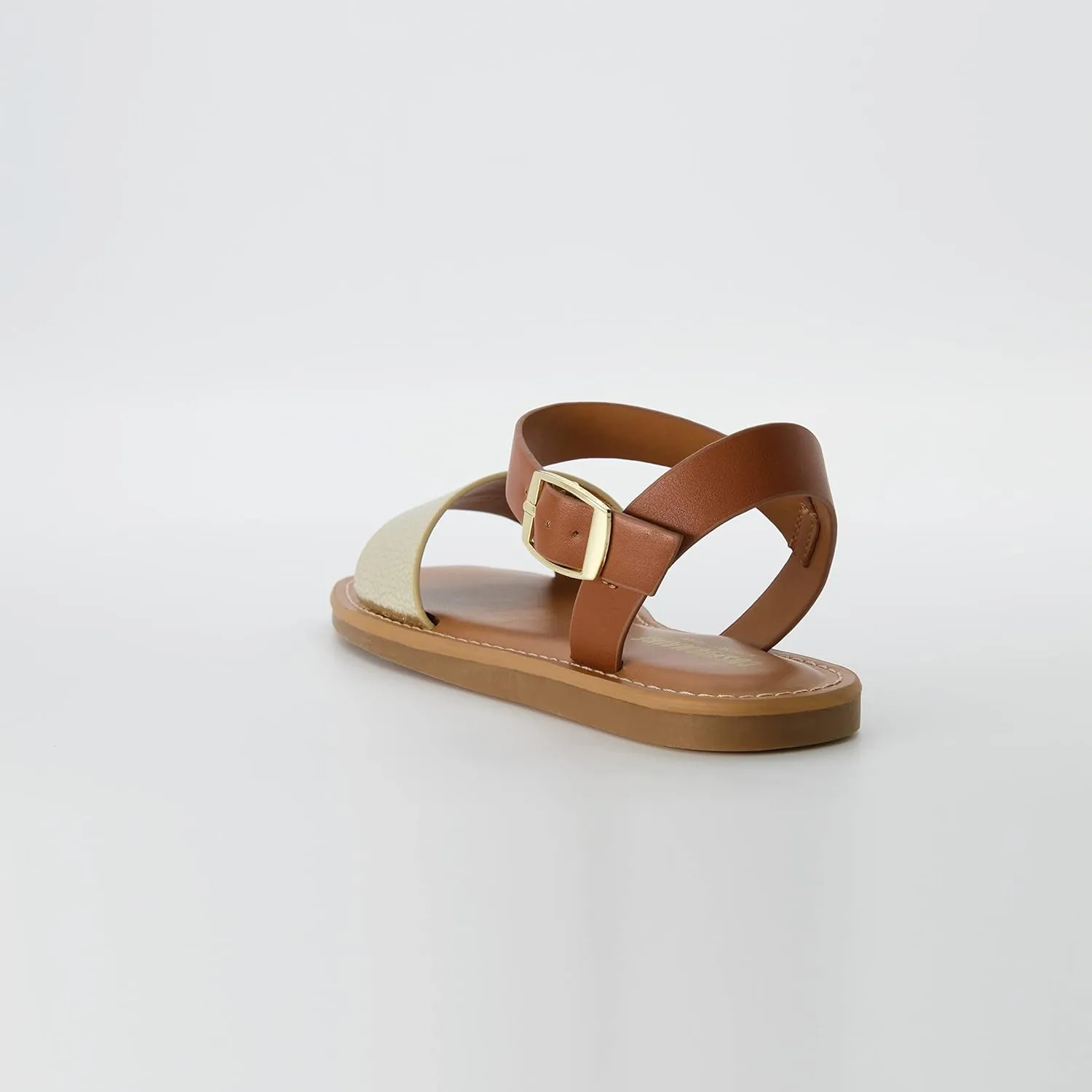 CUSHIONAIRE Women's Swoon one band ankle strap sandal with Memory Foam, Wide Widths Available