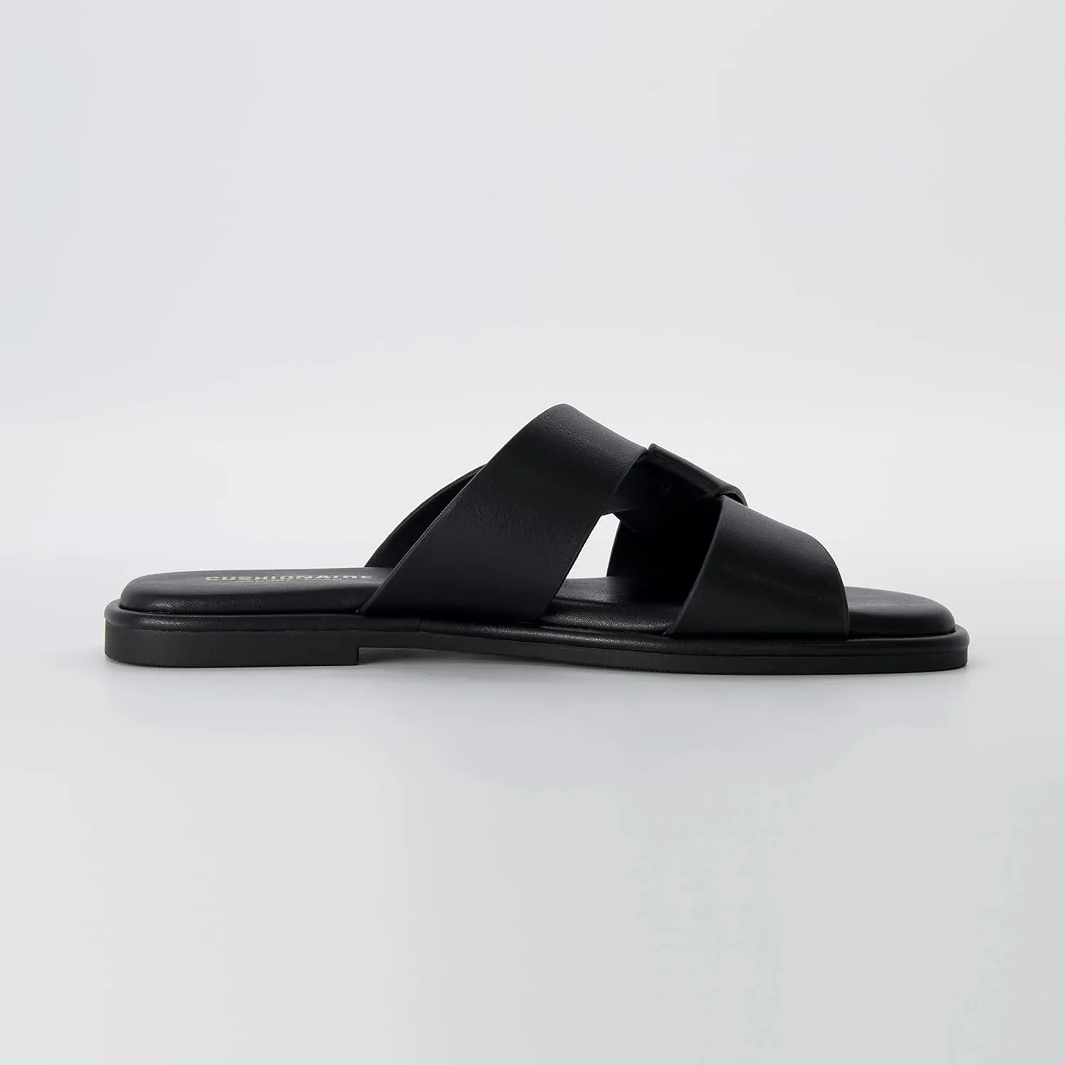 CUSHIONAIRE Women's Tribune slide sandal  Memory Foam, Wide Widths Available