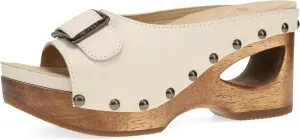 Dansko Adeline Heeled Slide Sandal for Women - Hand-Crafted Wooden Outsoles - Memory Foam Footbeds and Rubber Padded Outsoles for Comfort and Durability