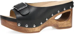 Dansko Adeline Heeled Slide Sandal for Women - Hand-Crafted Wooden Outsoles - Memory Foam Footbeds and Rubber Padded Outsoles for Comfort and Durability