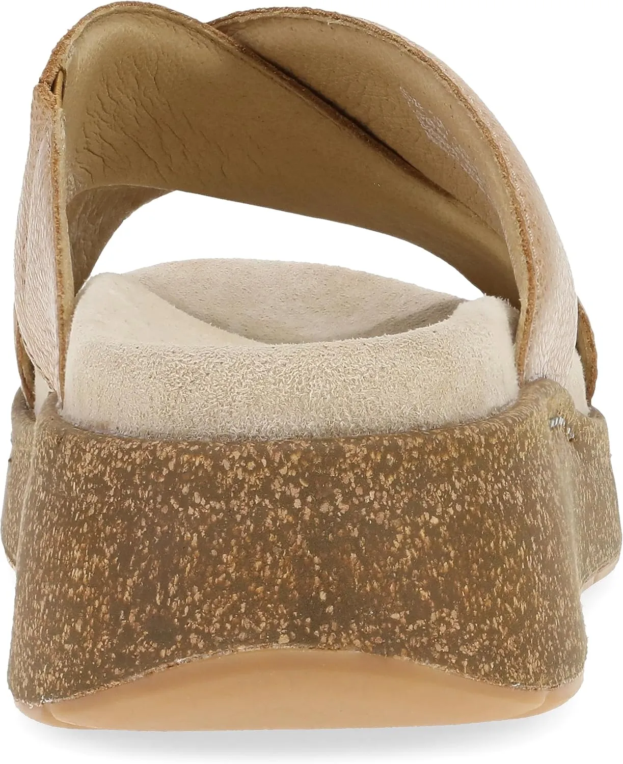 Dansko Bridget Platform Slide Sandal for Women - Memory Foam and Suede Wrapped Footbed for an Extra Plush Comfort and Support