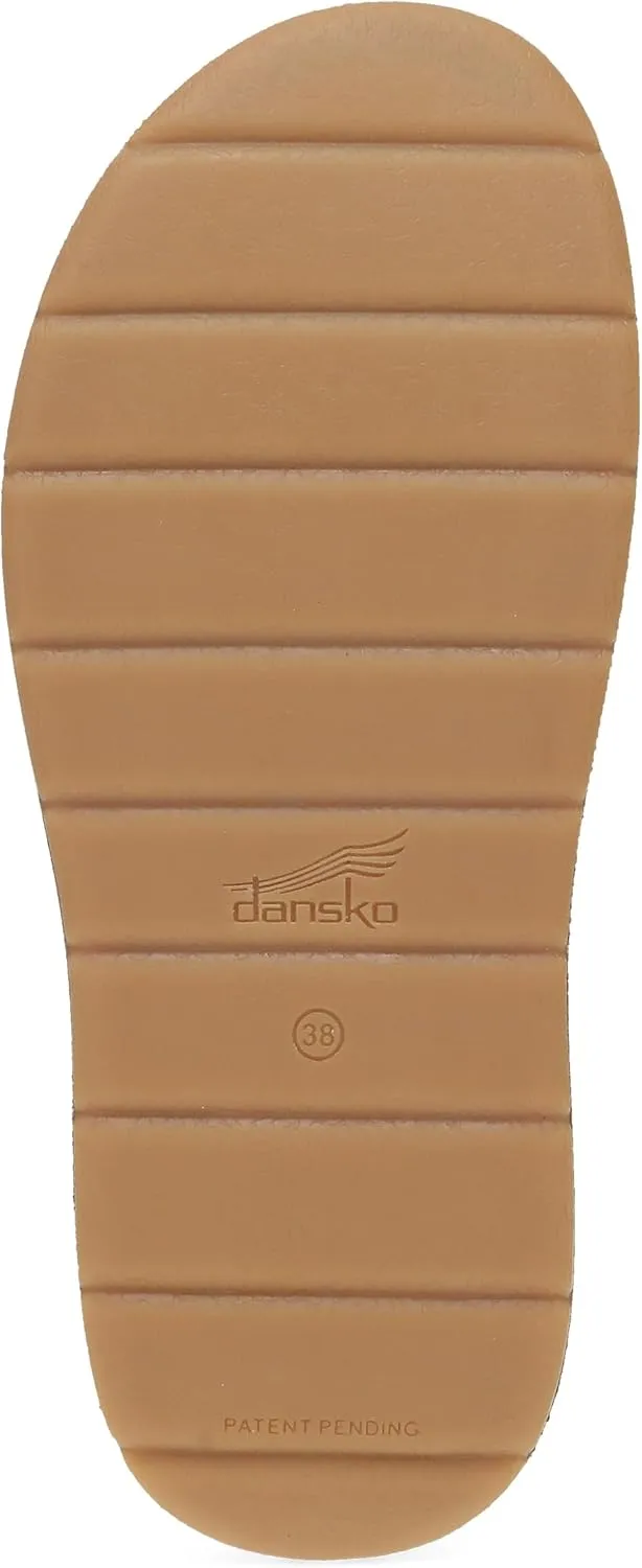Dansko Bridget Platform Slide Sandal for Women - Memory Foam and Suede Wrapped Footbed for an Extra Plush Comfort and Support
