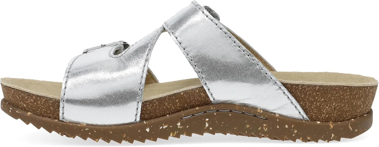 Dansko Dayna Double Buckle, Slip-On Sandal for Women - Cushioned Cork Midsole for Comfort and Shock Absorption - Vibram ECOSTEP EVO Rubber Outsole for Long-Lasting Wear