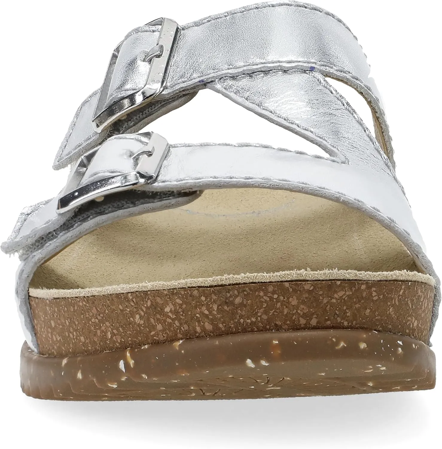 Dansko Dayna Double Buckle, Slip-On Sandal for Women - Cushioned Cork Midsole for Comfort and Shock Absorption - Vibram ECOSTEP EVO Rubber Outsole for Long-Lasting Wear