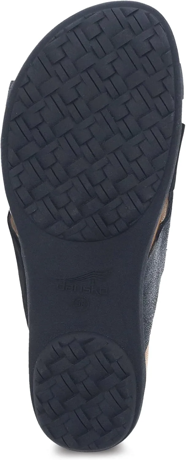 Dansko Joanna Slip-On Sandal for Women – Leather Linings and Uppers for All-Day Comfort – Dual Density EVA Footbed and Lightweight Rubber Outsole for Long-Lasting Wear