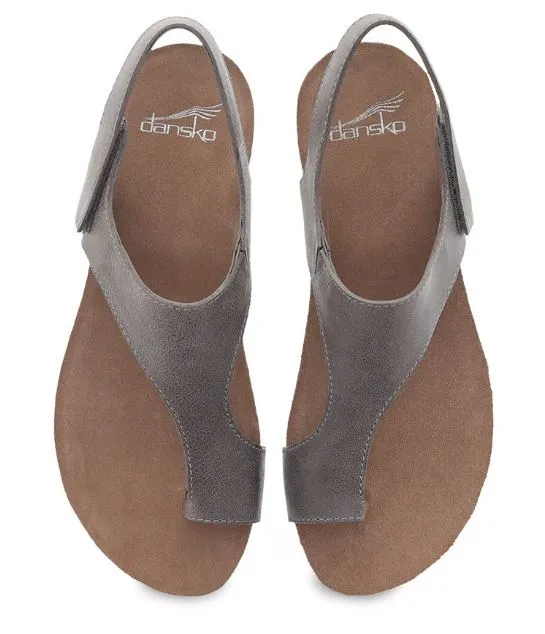 Dansko Reece Stone Waxy Burnished Womens Sandals 6024-795300