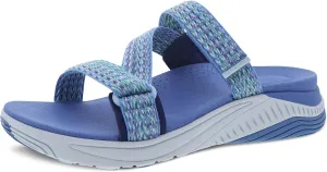 Dansko Rosette Slip-On Sport Sandal for Women - Lightweight EVA Midsole and Rubber Outsole - Natural Arch Technology for Added Support - Hook and Loop Closure