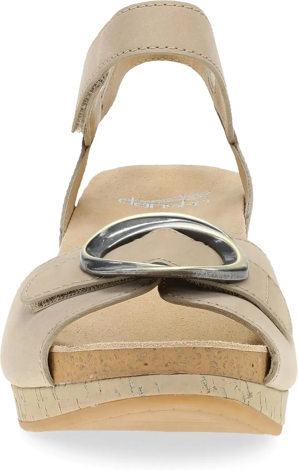 Dansko Stella Multi-Strap Wedge Sandal for Women - Cork/EVA Wedge with Arch Support -Fully Adjustable Straps-Lightweight Rubber Outsole