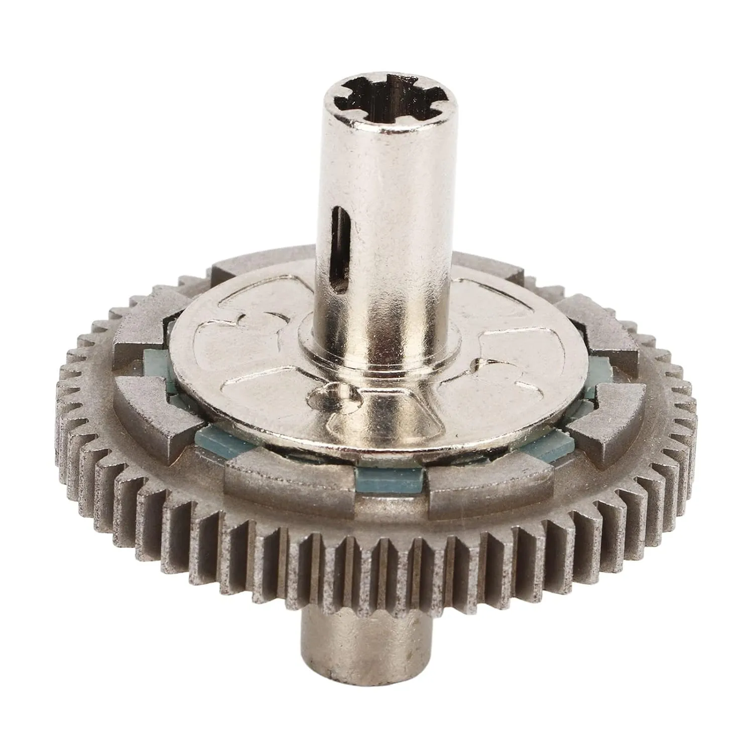 DAUERHAFT Steel 57T 0 . 8Mod Slipper Set , HD 57T Slipper Set 0 . 8Mod Silver Slipper Clutch Spur Gear Hardened for Arrma 1/10 Granit