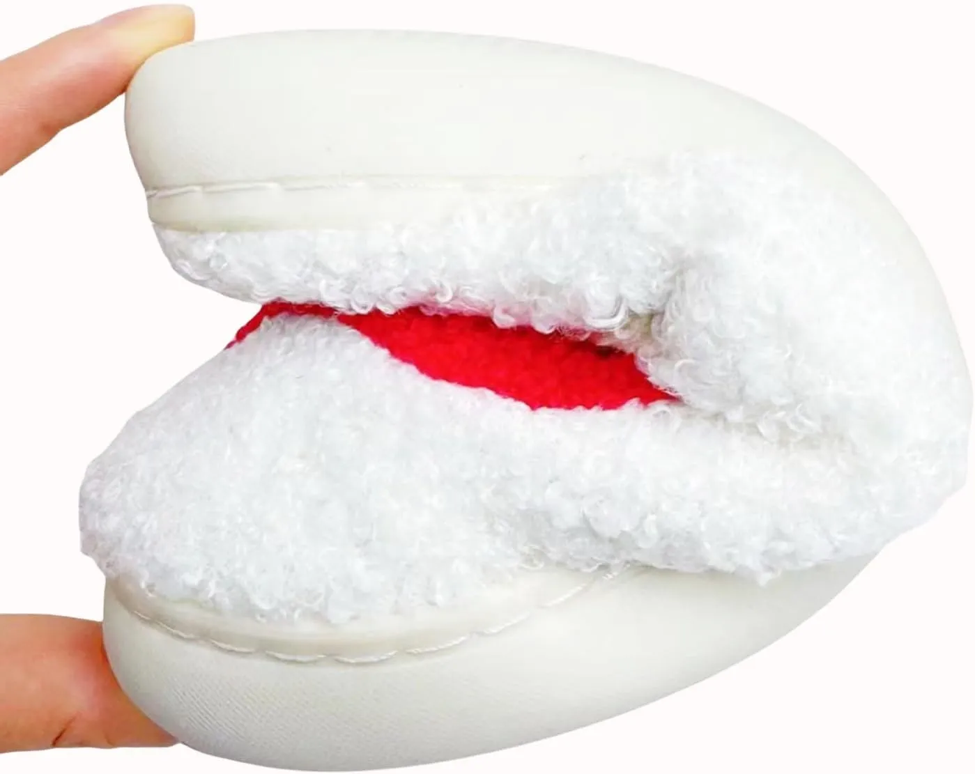 DCLTD Valentine's Heart Slippers - Plush Memory Foam House Shoes with Non-Slip Sole, Unisex Warm Gifts for Women/Men