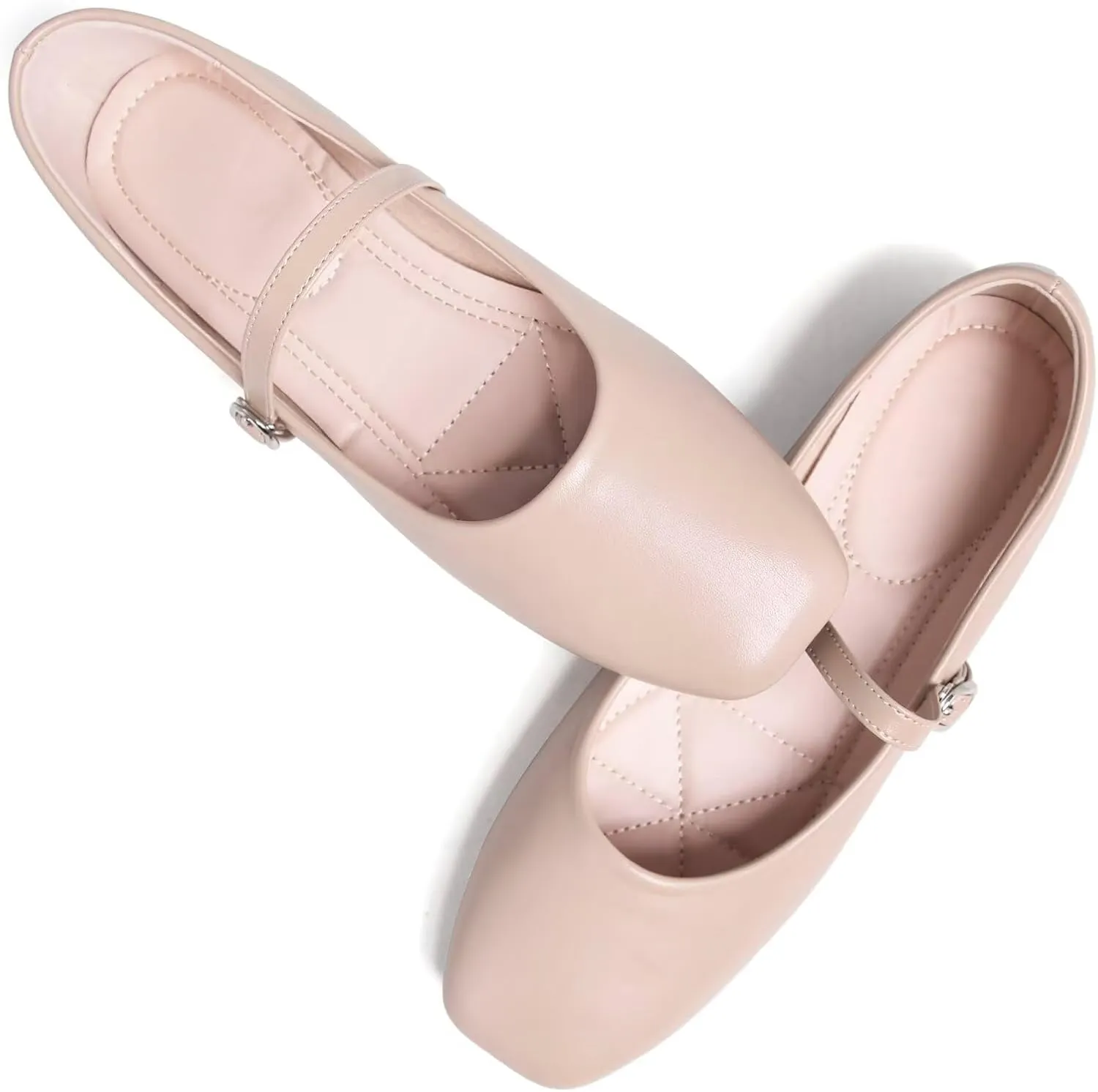 Dear Time Women's Flat Mary Jane Shoes Ankle Strap Round Toe Chinese Style Ballet Flats Casual Walking Shoes