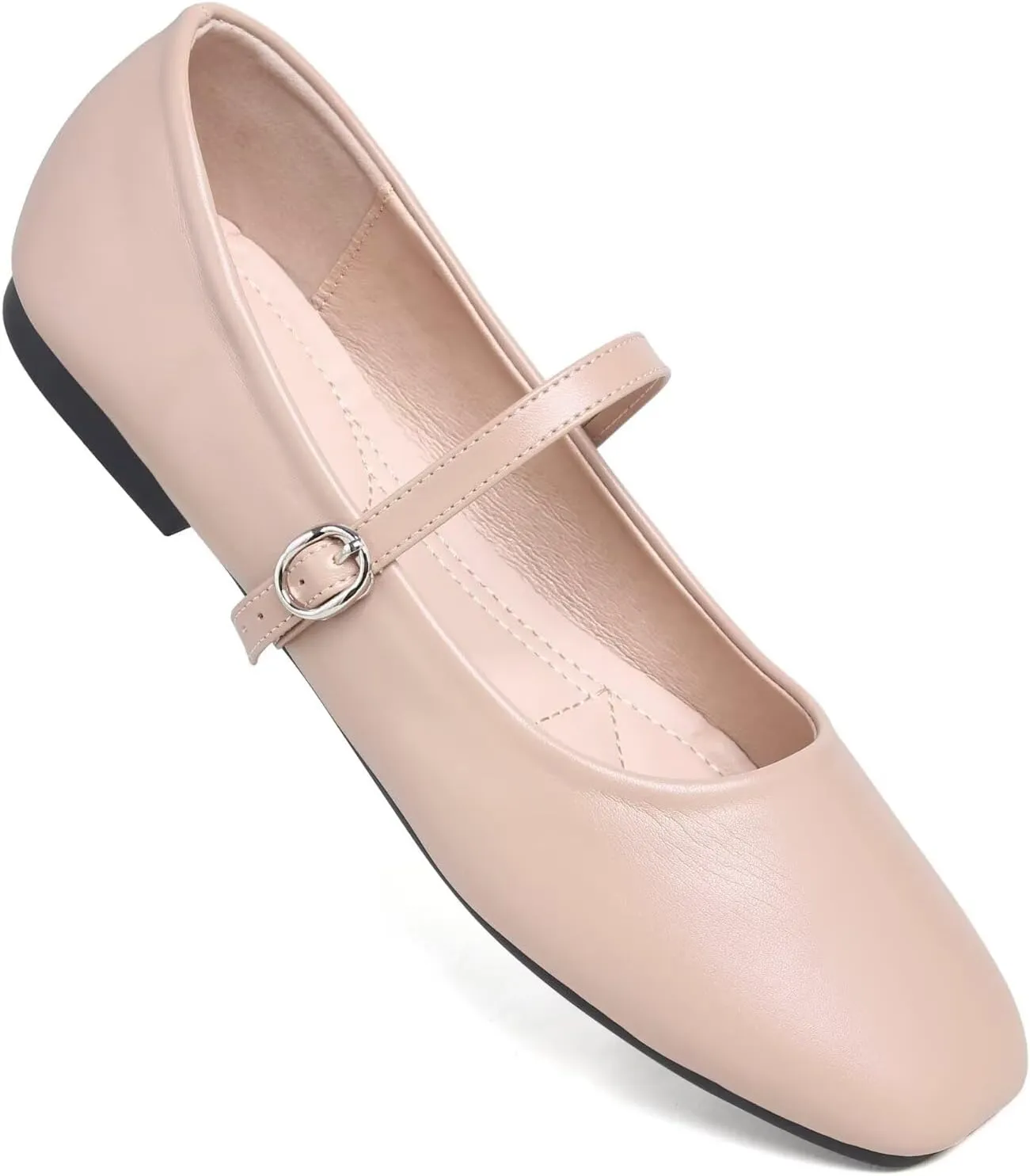 Dear Time Women's Flat Mary Jane Shoes Ankle Strap Round Toe Chinese Style Ballet Flats Casual Walking Shoes