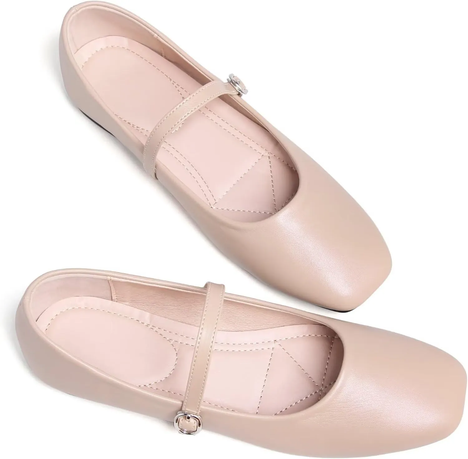 Dear Time Women's Flat Mary Jane Shoes Ankle Strap Round Toe Chinese Style Ballet Flats Casual Walking Shoes