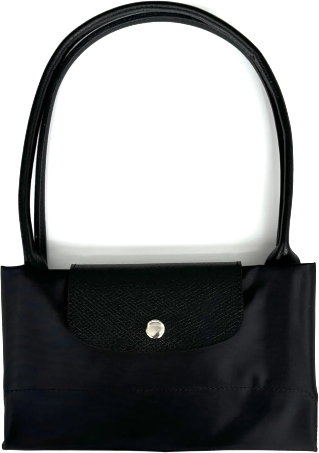 Designer-like Tote | Genuine Leather Trimming | Foldable | Nylon | Lightweight | Zipper Closure | Flat Inside Pockets