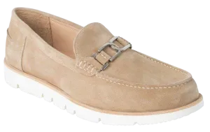 DI CHENZO Men's 5021 Beige Velour Leather Loafer