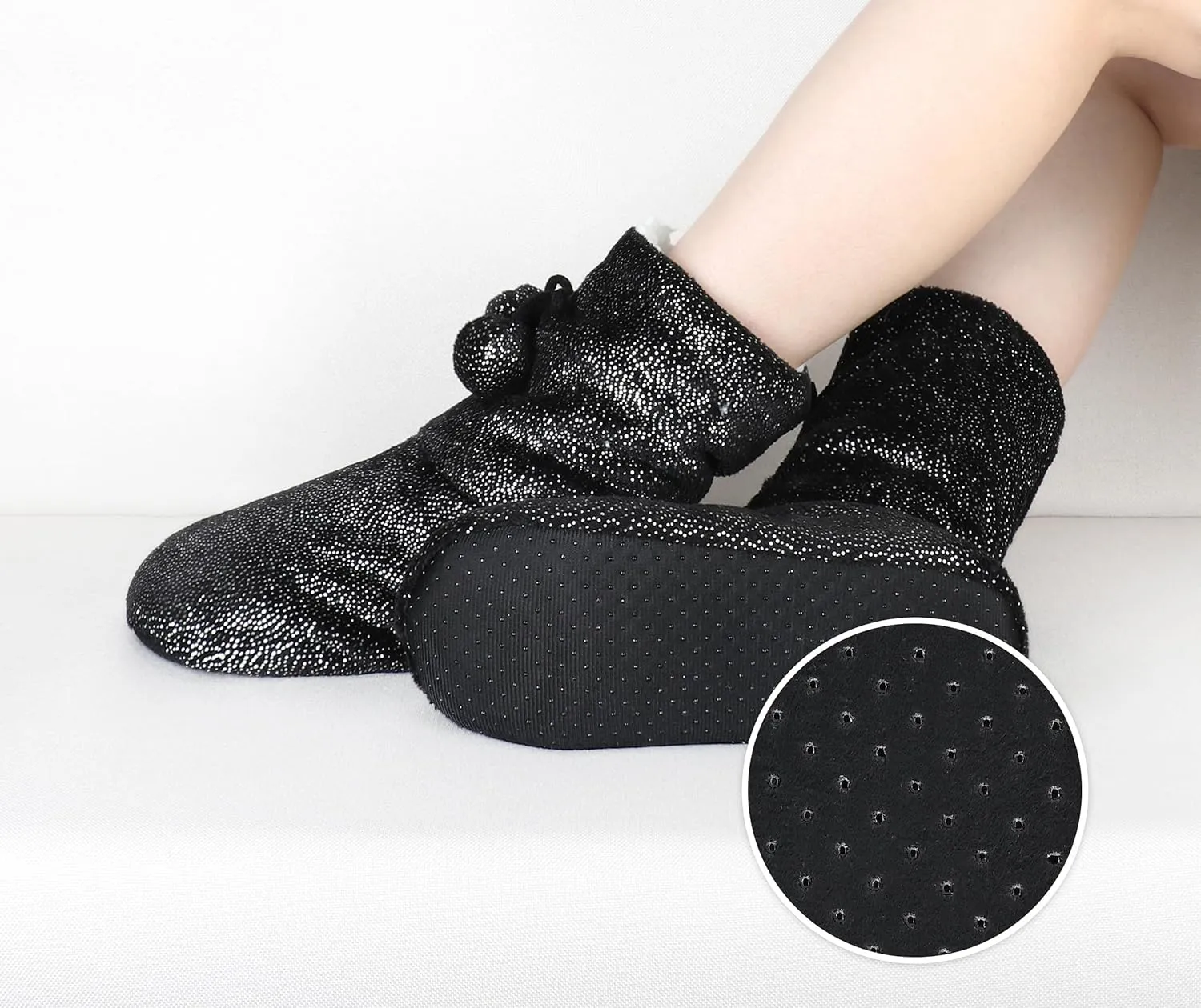 DICUIRD Womens Cozy&Warm Slipper Socks with Grippers-House Socks