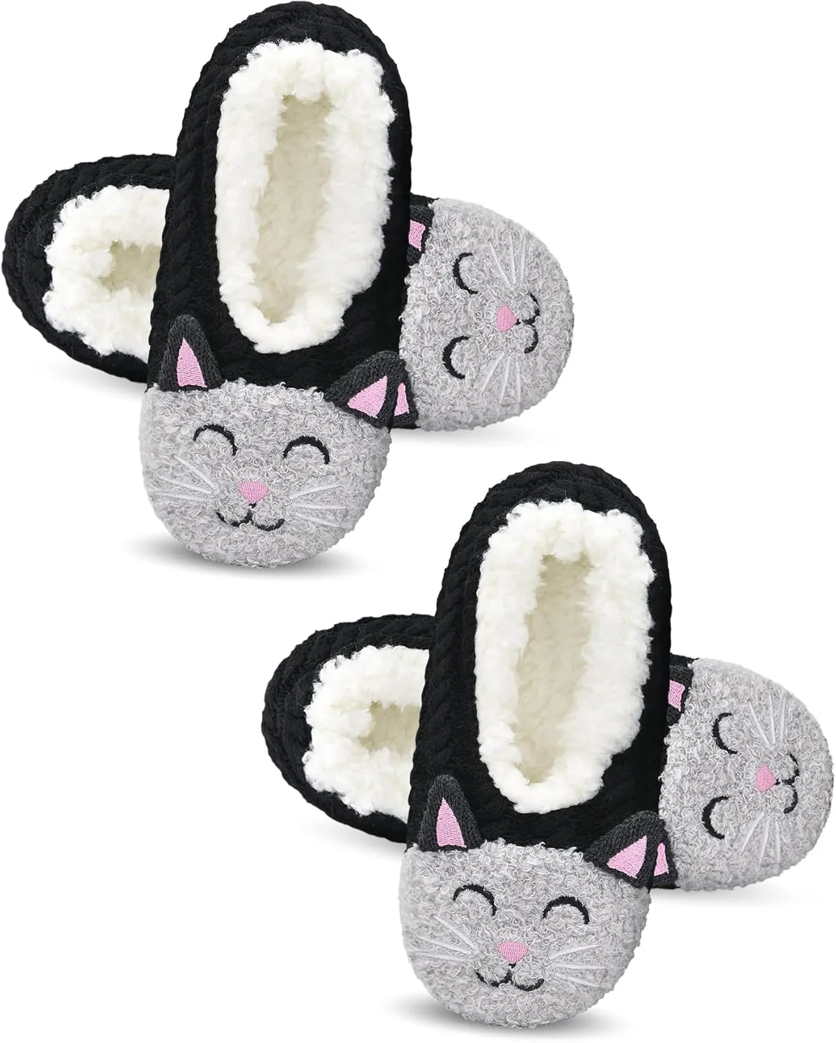 DICUIRD Womens Cute Animal Soft Sole Slipper Socks with Grippers-Fuzzy House Slippers