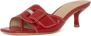 Donald Pliner Women’s Cherry Slide Heeled Sandal, 2.5” Kitten Heel Sandals for Women, Slip On Dress Shoes