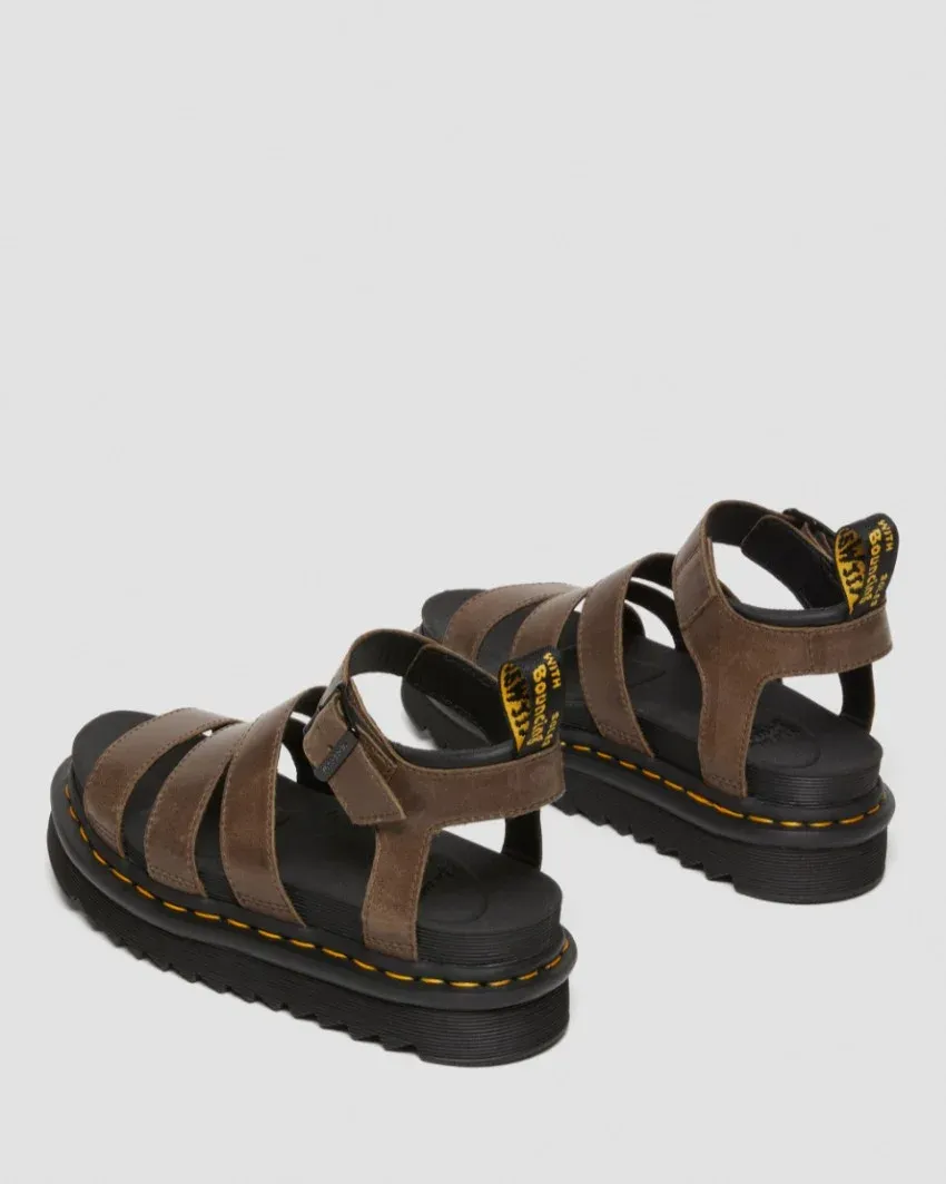 Dr Martens Blaire 3 Strap Dark Brown Sandal
