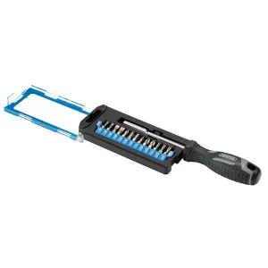 Draper Soft Grip Magnetic Screwdriver & Bit Set 1/4" x 100mm 14 Piece