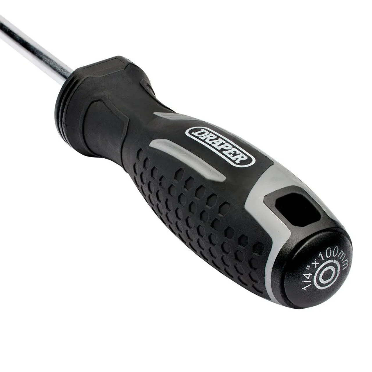Draper Soft Grip Magnetic Screwdriver Bit Holder 1/4" x 100mm