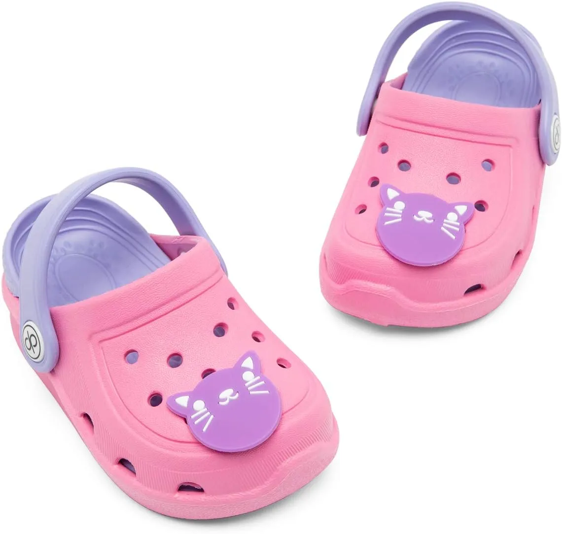 dripdrop Girls Comfort Clogs Kids Slip On Garden Shoes Boys Lightweight Beach Pool Slide Sandals Shower Slipper (Toddler/Little Kids)