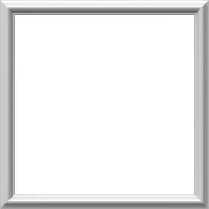 Ekena Millwork PNL24X24AS-01-CASE-2 Ashford Molded Classic Wainscot Wall Panel, 24-in. W x 24-in. H, Factory Primed White, 2 Count