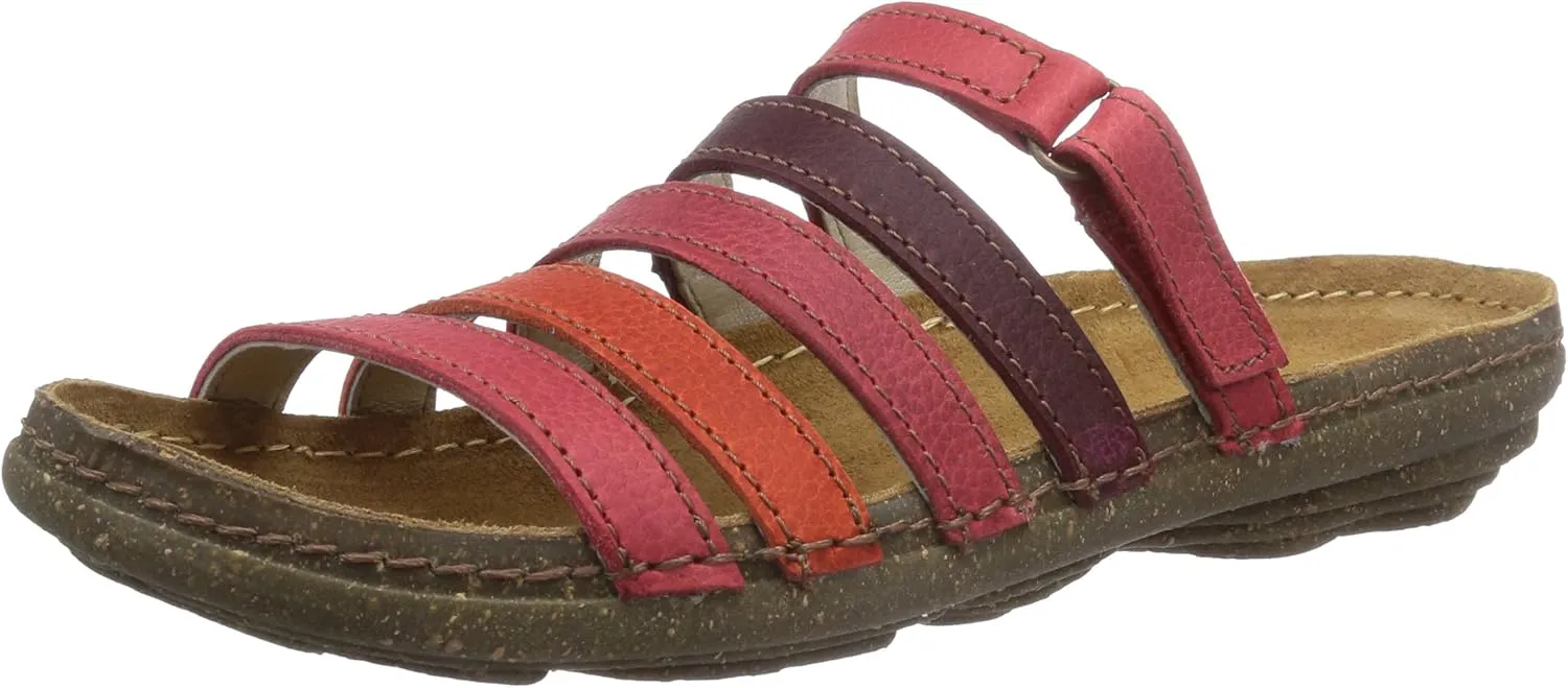 El Naturalista Womens Torcal N327 Slide Sandal Shoes, Grosella Mixed, EU 38 / US 8