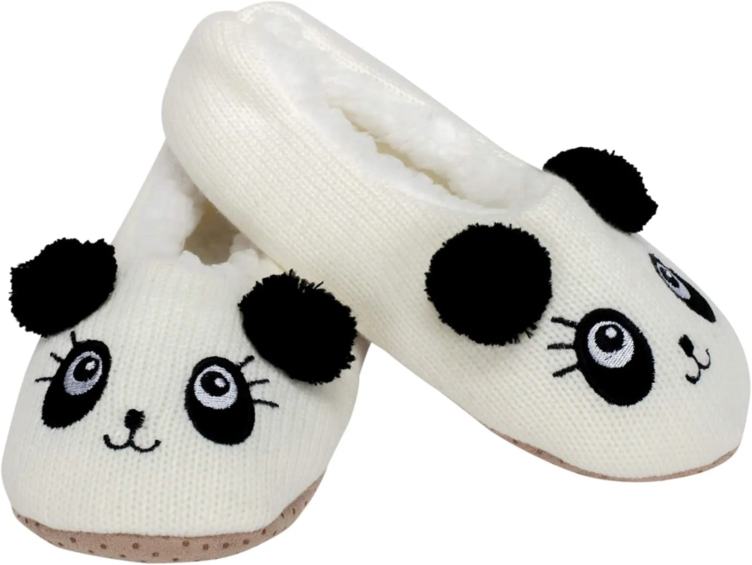 Elanze Designs Womens Animal Cozy Indoor Plush Lined Non Slip Fuzzy Soft Slipper