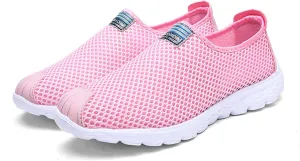Eliogn Men's Women's Comfortable Breathable Walking Shoes Casual Knit Mesh Loafer Slip-on Sneakers Fashionable Lightweight Running Shoes for Unisex