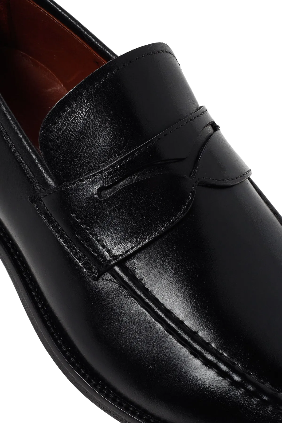 Erkek Siyah Deri Klasik Loafer