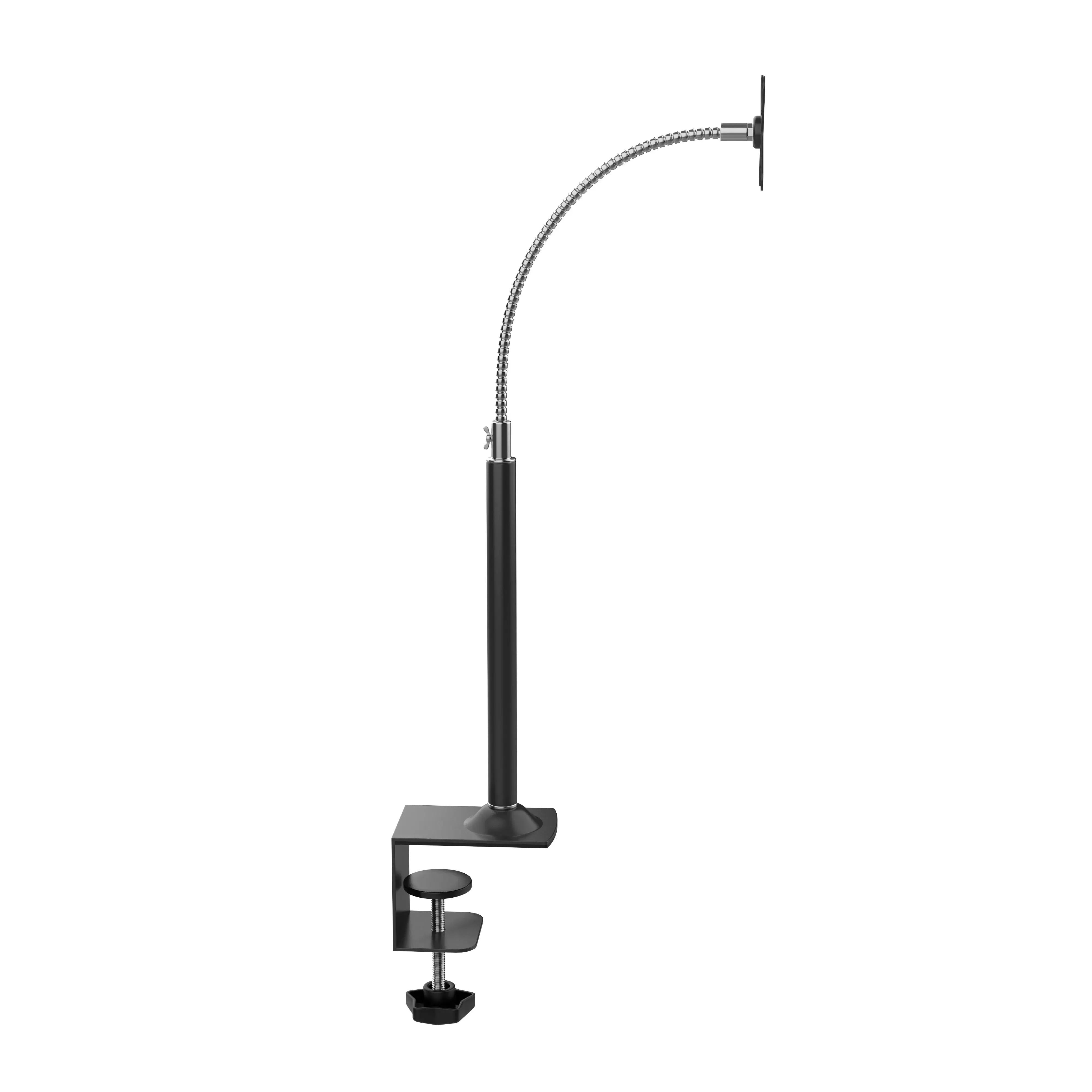 Extended Pole VESA C-Clamp Mount w/ Flexible Gooseneck