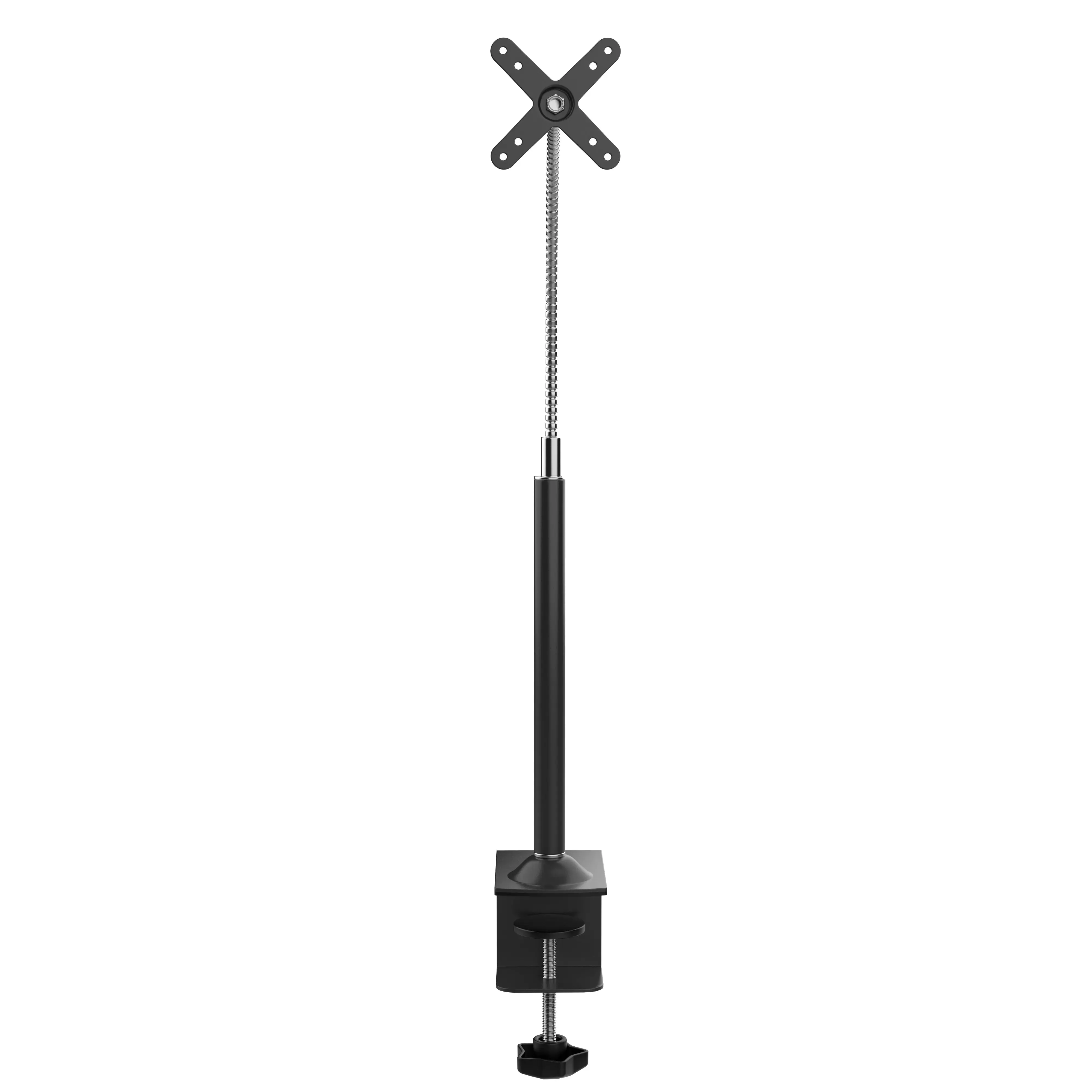 Extended Pole VESA C-Clamp Mount w/ Flexible Gooseneck