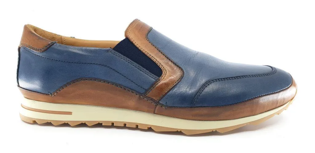 Fabio Blue Men's Slip-On Sneakers