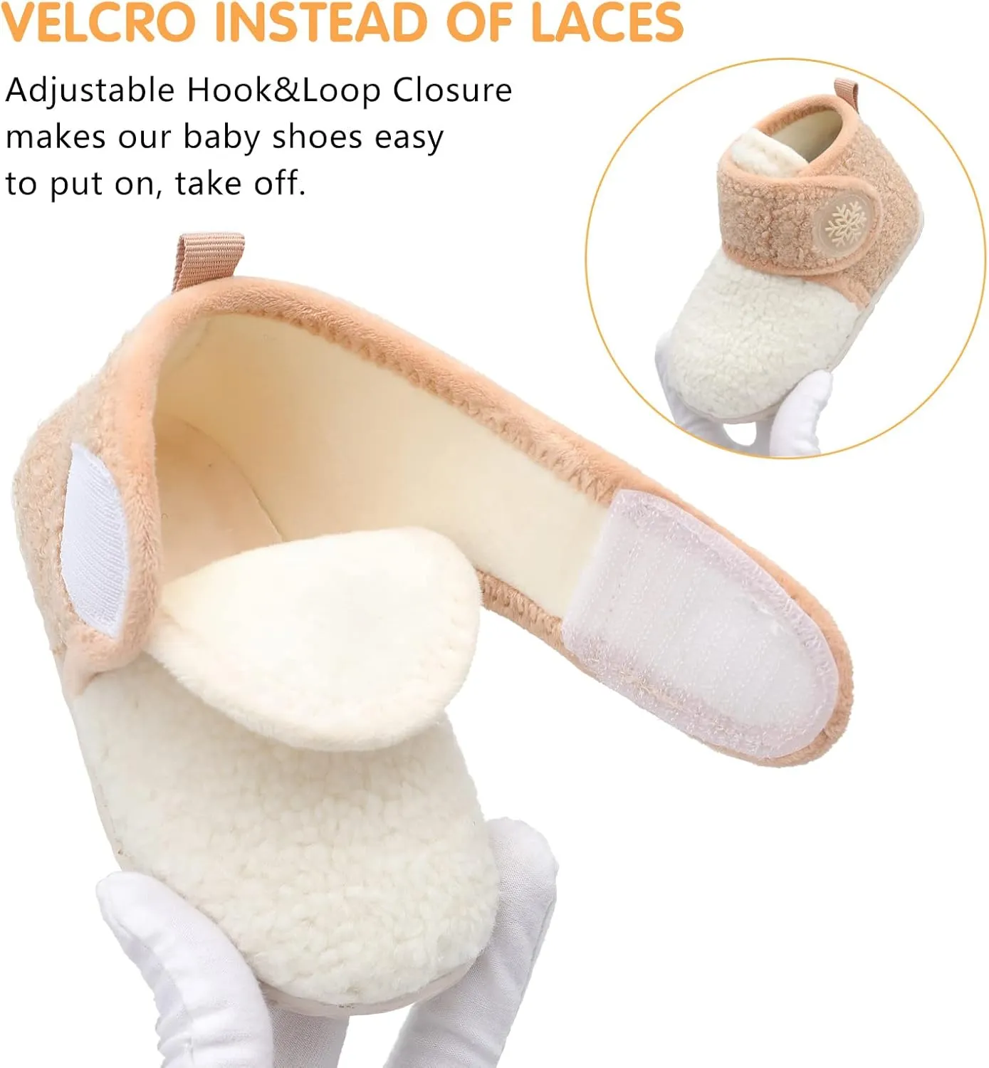 FEETCITY Baby Booties Girls Boys Infant Slippers First Walkers Shoes Warm Socks Newborn Crib Shoes