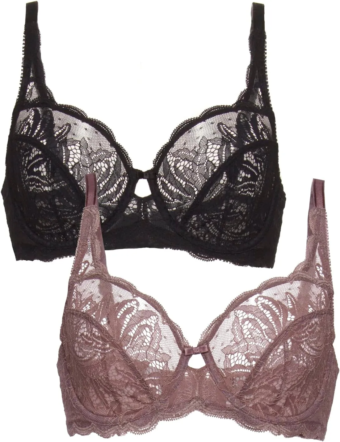 Felina - Paramour Peridot Lace Full Coverage Unlined Bra for Women
